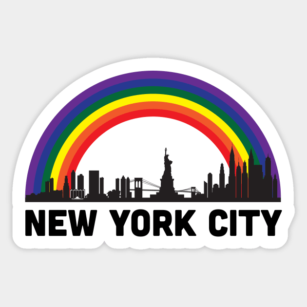 New York City Pride Sticker by lavenderhearts